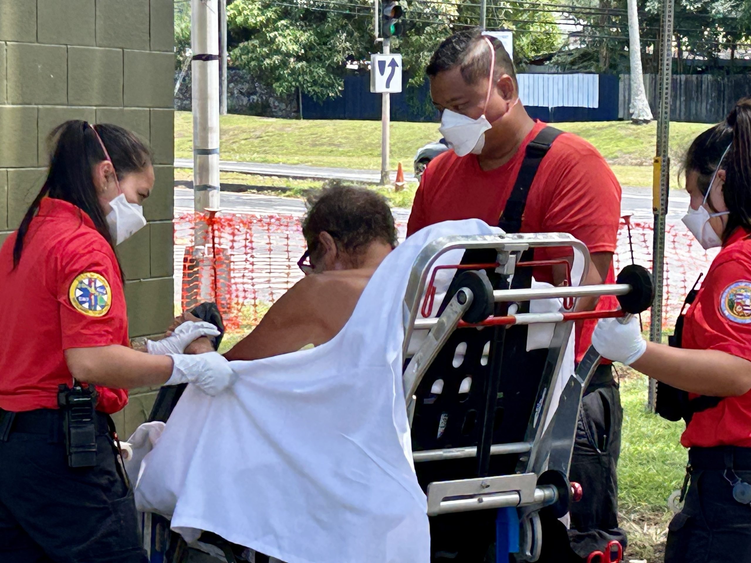 C.O.R.E. workers helping someone